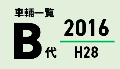 都営バス 平成28/2016年度(B代)車両一覧