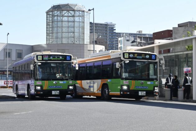 3/7、江東区ファミリースポーツチャレンジの送迎バス